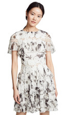 Alice and Olivia Paola Floral Crown Mini Dress Size 2
