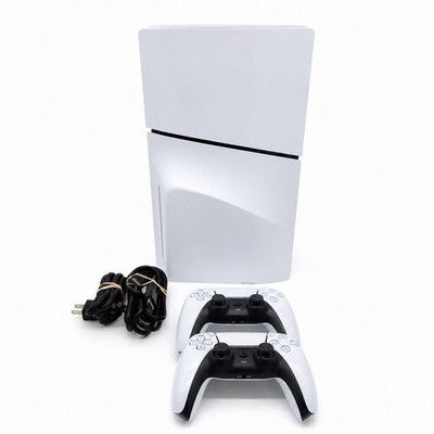 Sony PlayStation 5 PS5 Slim Disc Edition 1TB Console CFI-2015 + 2 Controllers