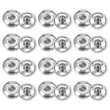 72 Set Sew-on Snap Buttons 7mm Metal Snap Fas...