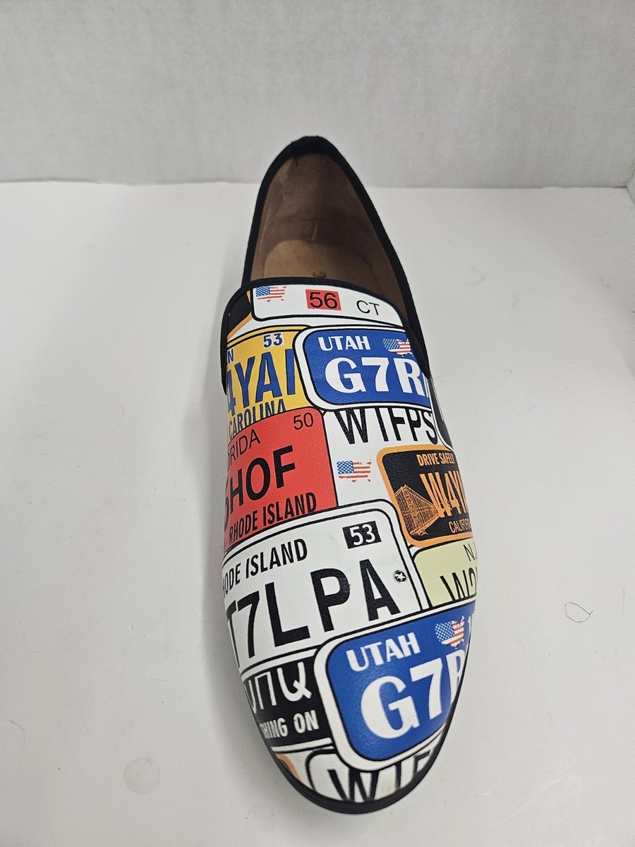 Meijiana US License Plate Loafers Leather Insoles Meijiana SlipOn Loafer Shoes U.S. License Plate, Fashion  main image 4