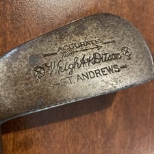 LH Mashie St. Andrew  s Wright  Ditson Accurate, Dot Face, Golf Hickory Shaft