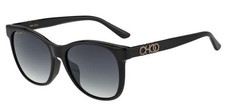 Jimmy Choo June Women's Blk Soft Square Sunglasses w Gradient Lens 0807 9O Italy