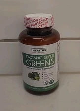 Health's Harmony USDA Organic Greens 120 Tablets Convenient Energy Gut (B1-A7)