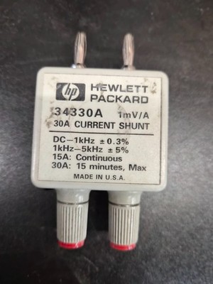 HP/ AGILENT  KEYSIGHT 34330A 30A 1MV/A CURRENT SHUNT