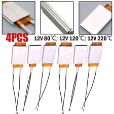 4Pcs PTC Heater-Plate 12V Constant Temperature Element Thermostat Heating Tablet