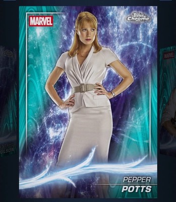 Topps Marvel Collect 2025 Topps Chrome Marvel Studios Sky Blue Raywave SR Base