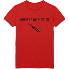 Image of Queens Of The Stone Age | Unisex T-shirt Deaf Songs | Red Tee