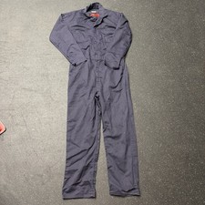 Bulwark Excel FR Navy Blue Flame Resistant Coveralls Mens 46 LN CTQ6NV3 Cotton