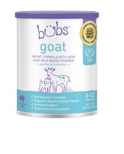 4x Bubs Goat Milk Based Infant Formula Iron Powder 0-12 Mth - 20oz exp 1/2027