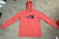 The North Face Women's Half Dome Pullover Hoodie in Coral