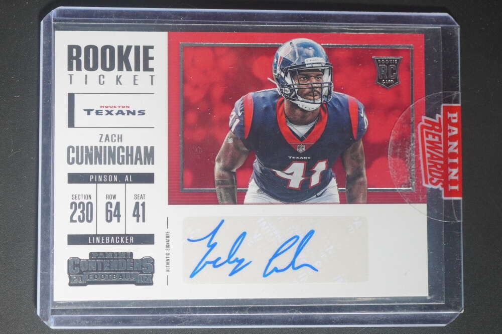2017 Panini Contenders Zach Cunningham Rookie Ticket Auto #271 Texans DZ1459
