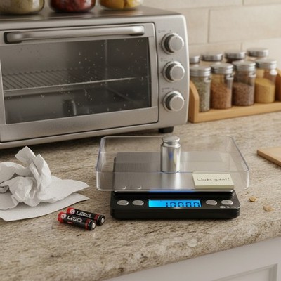 Feinwaage digital 0,01g 500g Taschenwaage Küchenwaage Schmuckwaage