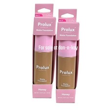 Prolux Cosmetics Matte Foundation In HONEY  Set Of 2 