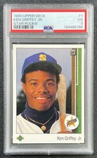 KEN GRIFFEY JR. PSA 3 1989 UPPER DECK #1 ROOKIE RC MARINERS 6186