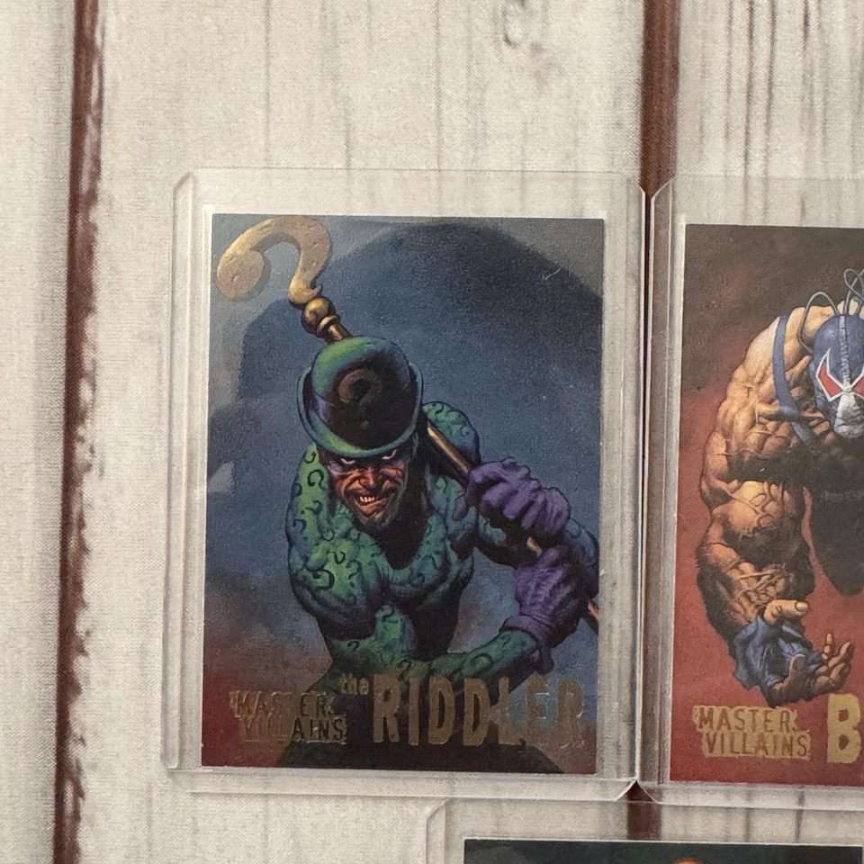 Lote Skybox DC Batman Master Series Master Villains Riddler Bane Poison Ivy 1995 Foto 2 de 4