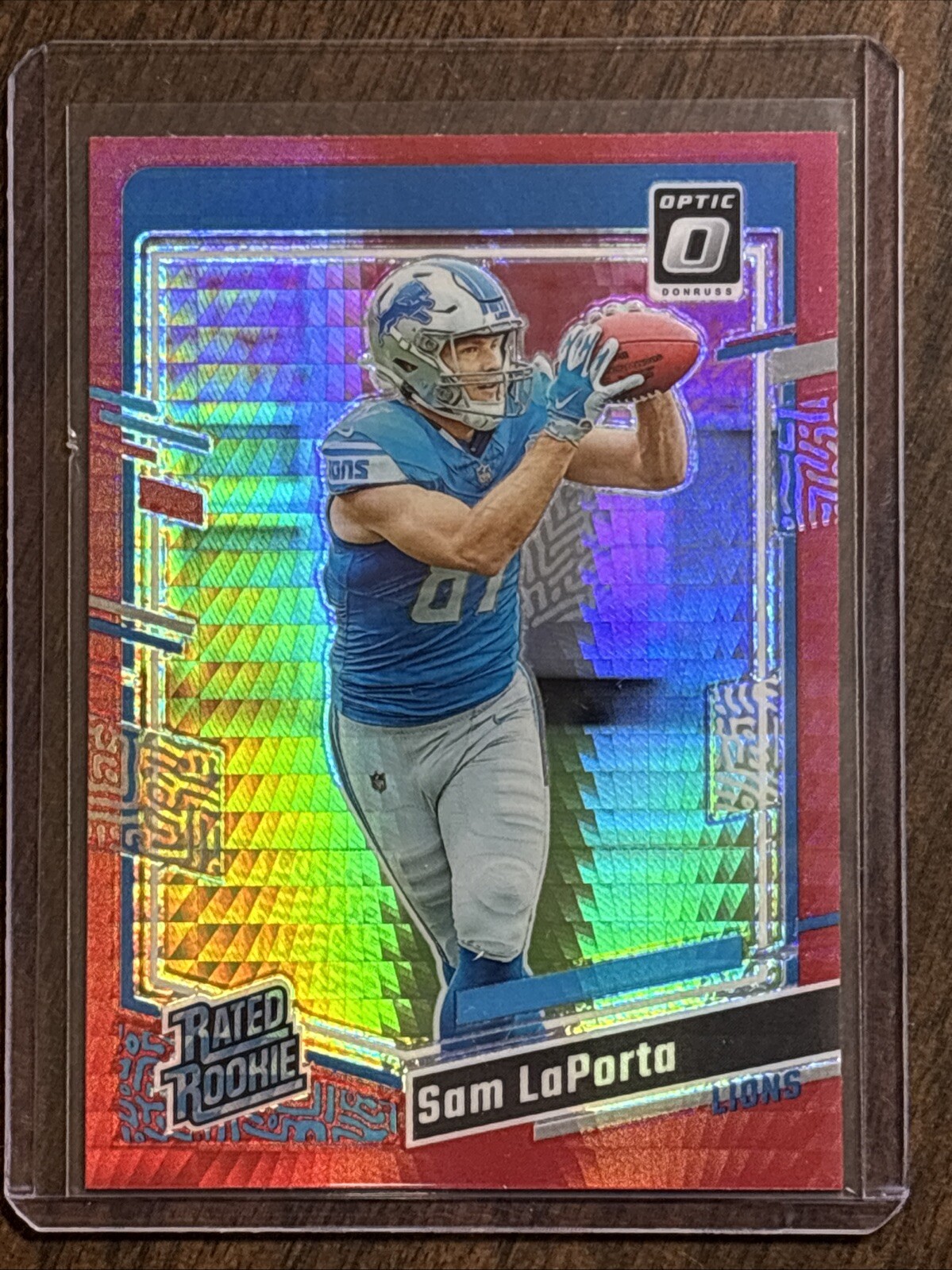 2023 Panini Donruss Optic - Rated Rookie Red Hyper Prizm #237 Sam LaPorta (RC)