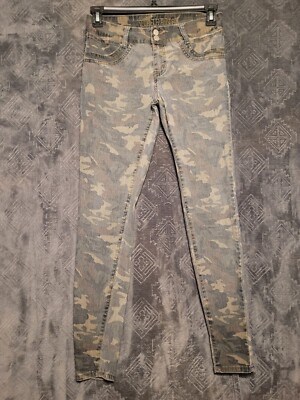 Jeans Camo Pants 11/12 Juniors Skinny Glamcore Winter Fall Fashion  Fade