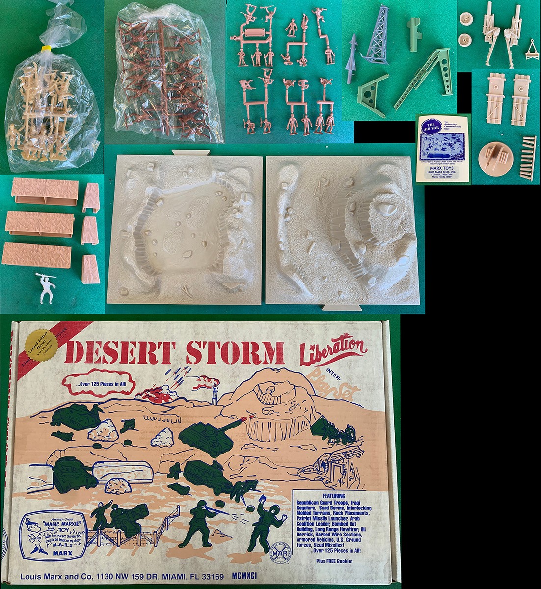 BLAME ITS MARX社　4体セット Marx (Florida) Desert Storm Playset 