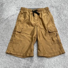 Dockers Cargo Water Shorts Boys Kids Medium Brown Elastic Waist Casual Swimwear