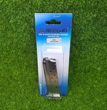 Mec-Gar 1911 Government 9 Round 9mm Luger Pistol Magazine, Nickel - MGCGOV9LN