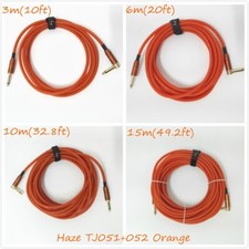 Haze Tin-Plated OFC Guitar/Instrument Cable/Lead,3m,6m,10m,15m. Orange.TJ051 052
