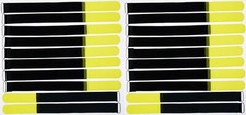 20 x Cable Hook and Loop 30cm x 25mm Yellow Hook and Loop Hook and Loop Cable Ties Tape with Eyelet