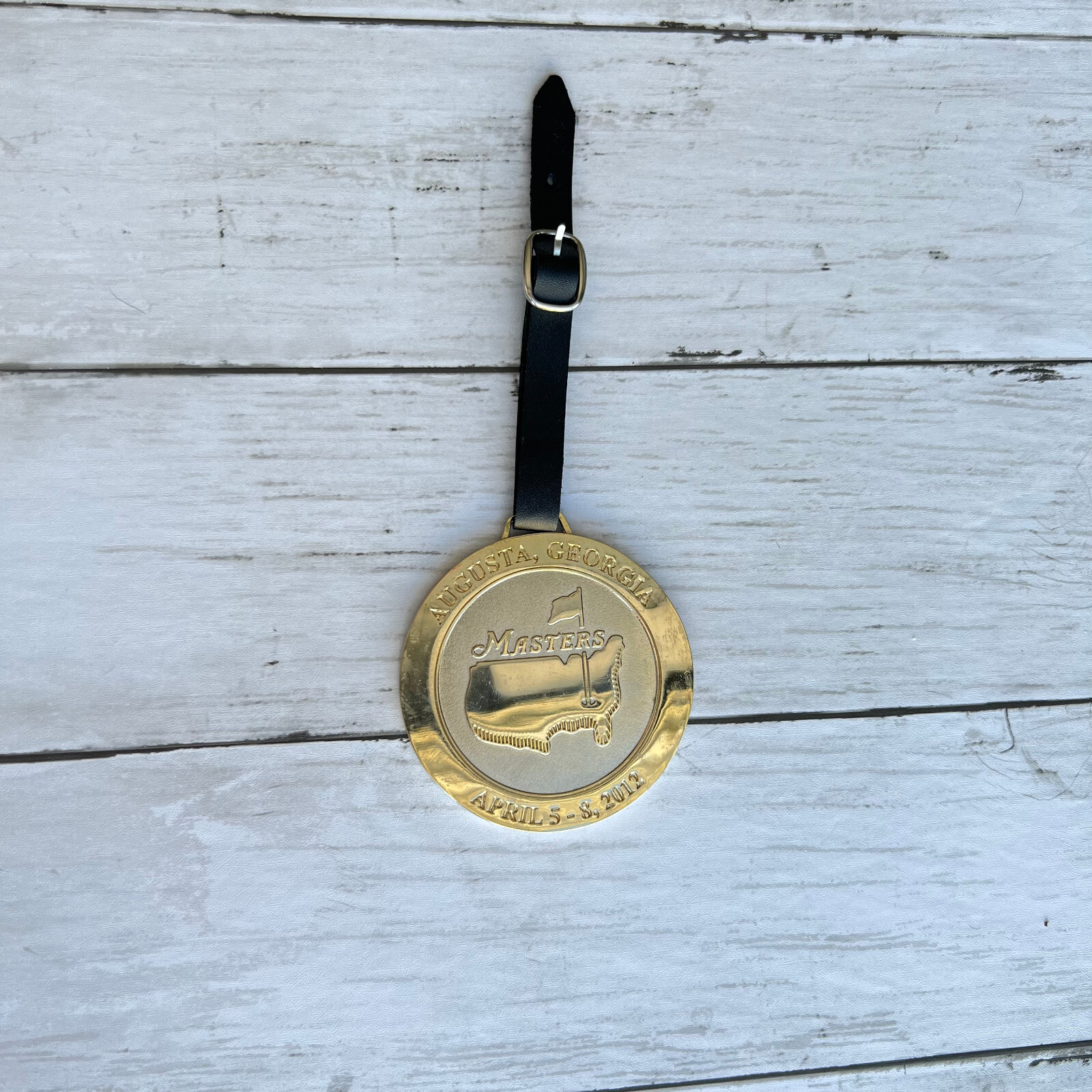 2012 Masters Golf Bag Tag Metal Enamel Augusta National New