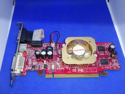POWER COLOR RADEON X1300 PRO 256MB PCI-E GRAFIKKARTE DVI VGA S-VIDEO #GK3359