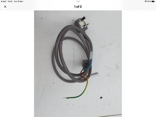 White Knight B96G8W Kondenstrockner Stromkabel