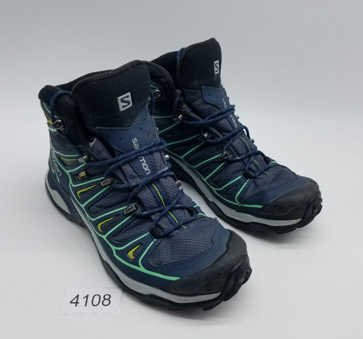Scarpe da trail running blu Salomon X Ultra 2 Mid GTX da donna taglia 8 5 *vedi desc