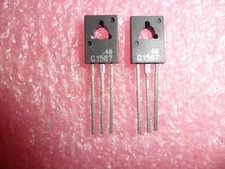 2SC1567 TRANSISTOR NPN 100V 500mA (LOT OF 5)