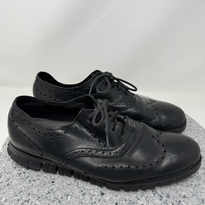 Cole Haan Shoes Mens 11.5 Wide Zerogrand Wingtip Black  display picture 2