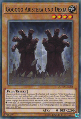 Yugioh COTD-DE092 - Gogogo Aristera & Dexia - Unlimitiert