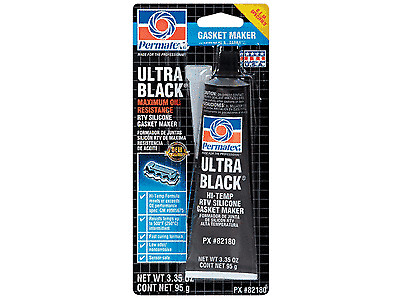 Permatex 598 Ultra Black Hi Temp RTV Silicone Gasket Maker for Auto & Marine