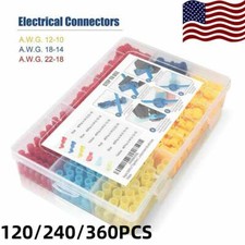 120/360x Quick Splice T-Tap Insulated Crimp Terminals Kit Spade Wire Connectors