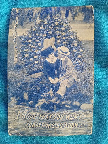 1911 Postcard W/ Benjamin Franklin One Cent Stamp Rare - Picture 4 of 4