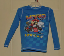 Jumping Beans Active Long Sleeve Top Mario Kart Boys Sz 8 Blue