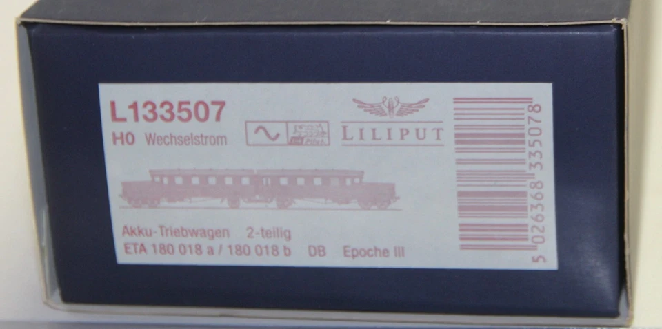 Liliput L133507 Akku-Triebwagen, Betr.-Nr. ETA 180 018, digital Kühn Adr 3 OVP - Bild 2 von 4