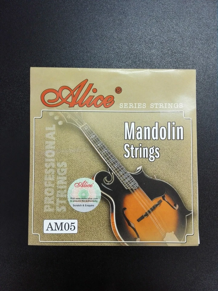 Alice AM05 Full Set Mandolin Strings,Loop End, E-A-D-G x2, 0.011 ~ 0.040inch - Image 2 of 4