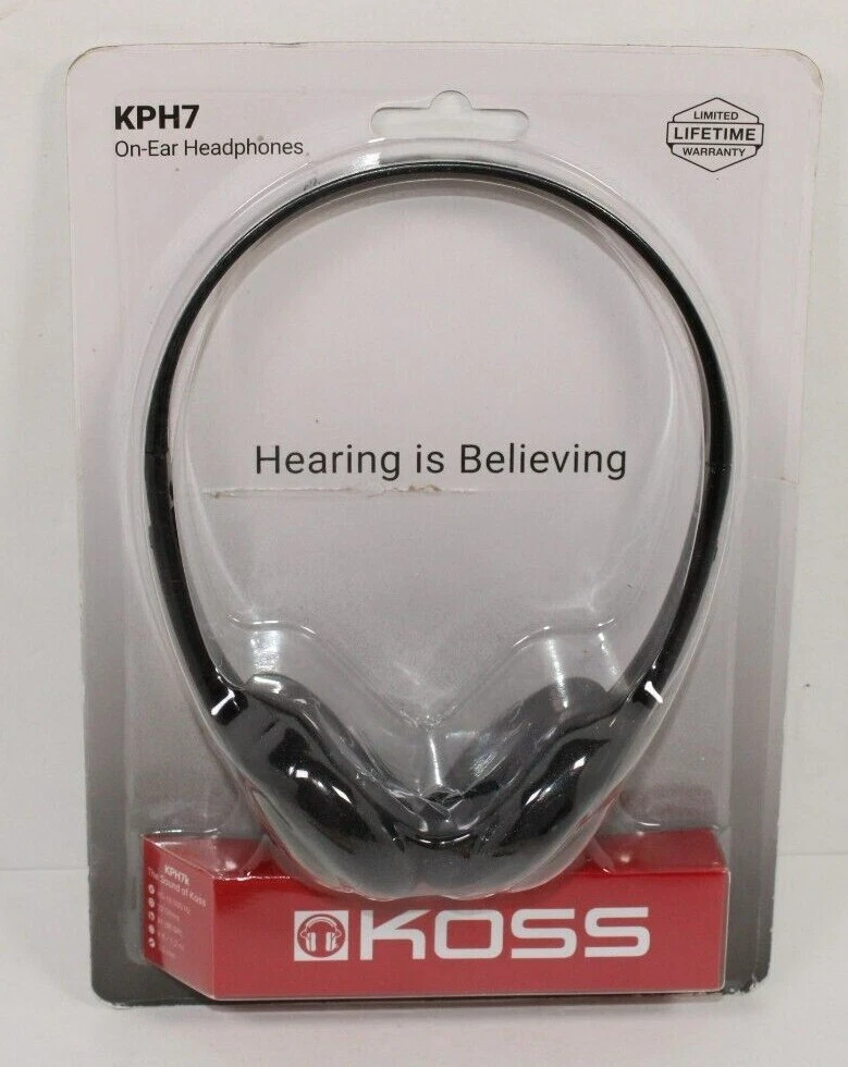 Koss kph7 lightweight portable headphone black new arrivals