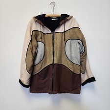 Everest Handicrafts Zip Jacket Coat S Outdoor Colorblocking Patchwork Working