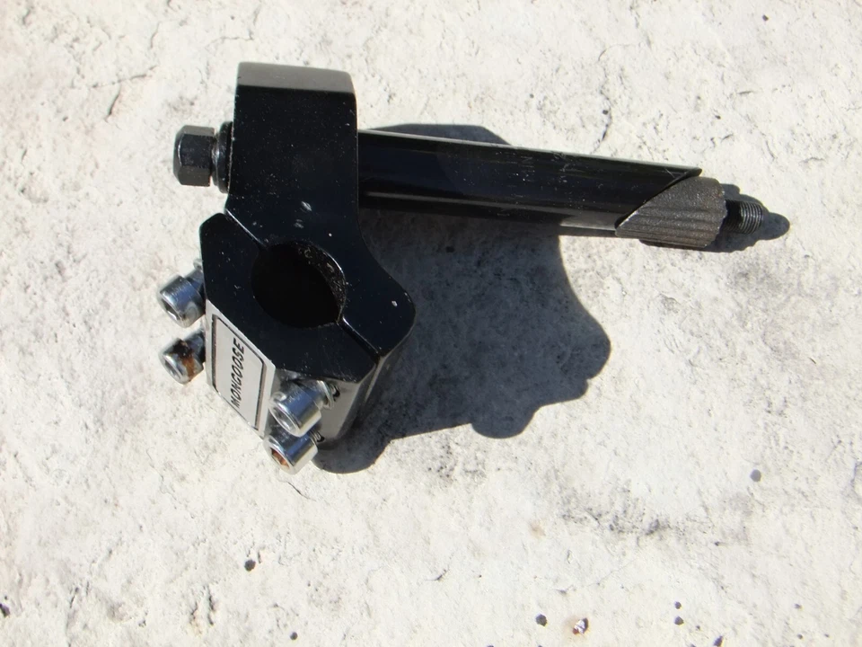 Vástago/pluma Old School Mongoose para bicicleta BMX y Freestyle, 22,2 Cro-Mo negro Foto 2 de 4