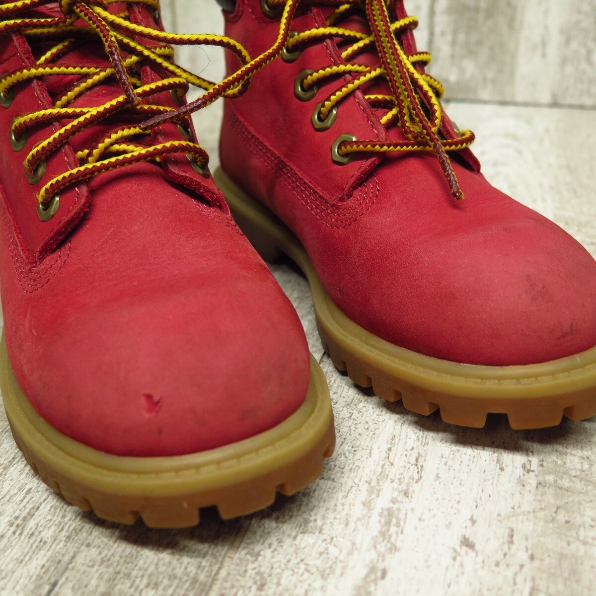 Timberland Boys Red Work Hiking Boots Size 12 6588R | eBay