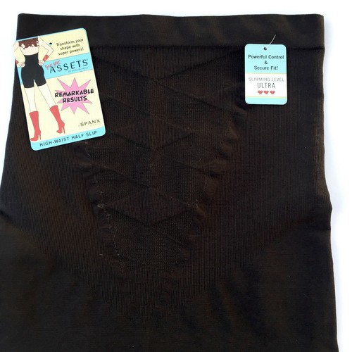Spanx 2249A High Waist Half Slip Assets Remarkable Results Nude Black Seamless - Picture 28 of 36