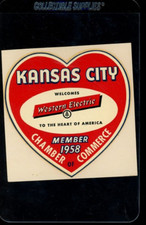 1958 Kansas City Chamber of Commerce Decal