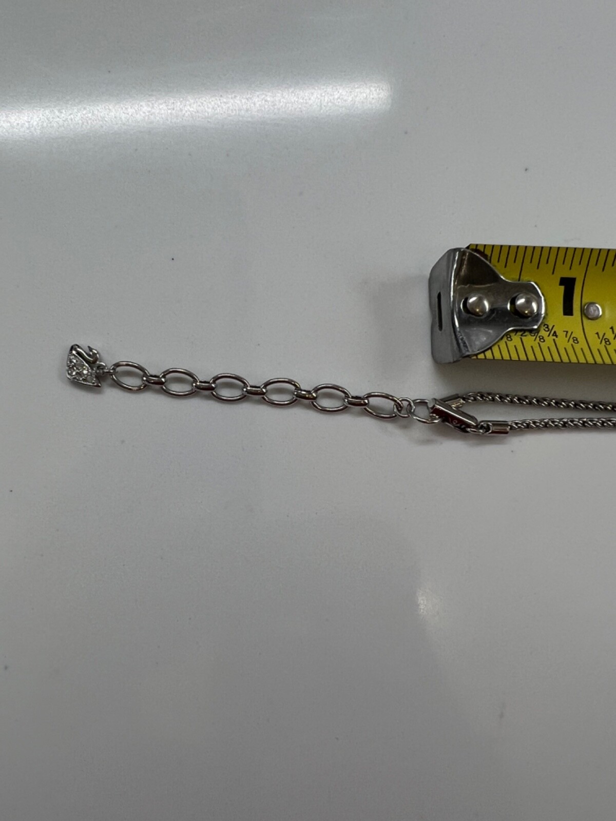 Swarovski Crystal Amethyst Rectangular PendantSil… - image 8