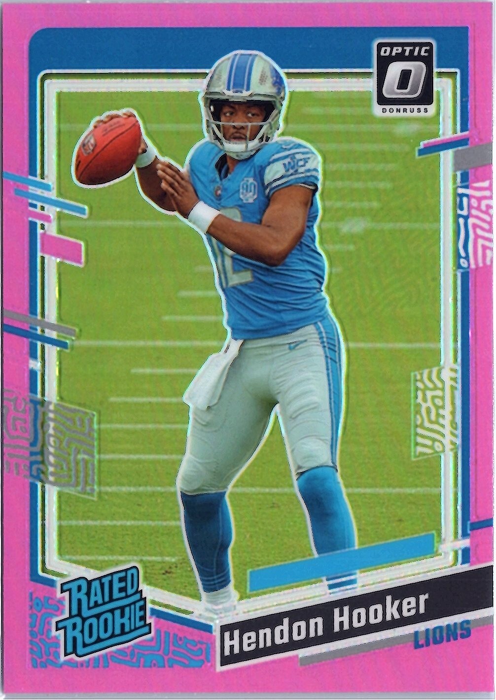 2023 Panini Donruss Optic - Rated Rookie Pink Prizm #234 Hendon Hooker (RC)