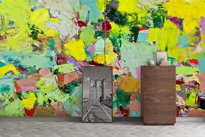 3D Watercolor Paints A736 Wallpaper Wall Mural Self-adhesive Allan P Amy