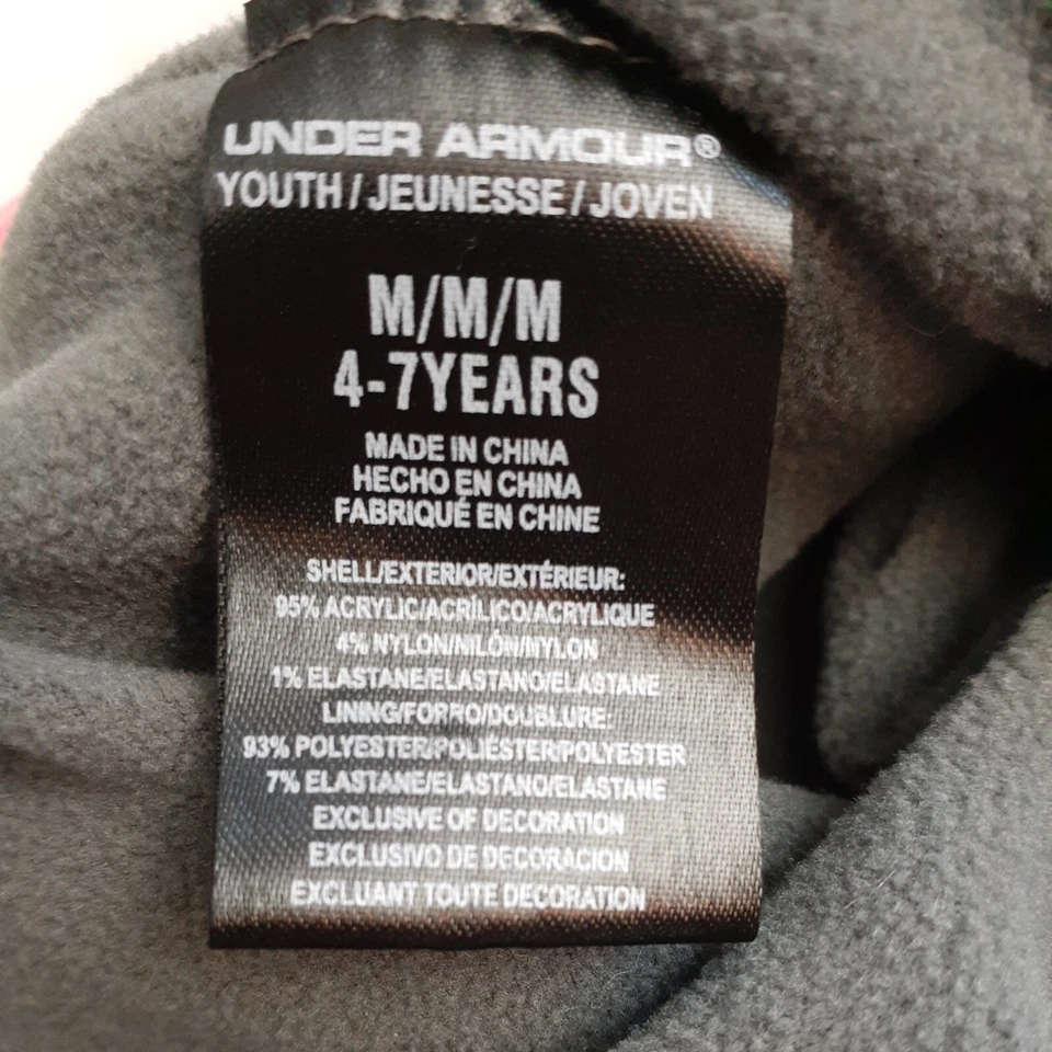 Gorro Under Armour Forrado de Vellón Tejido Borla Pom Pom Jóvenes Niñas 4-7 Años Foto 3 de 3