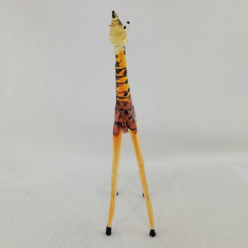 Vintage Murano Giraffe mundgeblasene Glas Figur Original Etikett Made in Italy - Bild 7 von 19